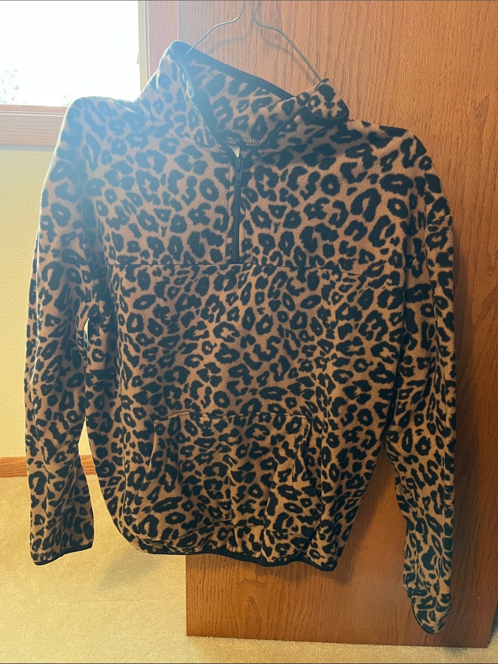 Cheetah Print Quarter Zip